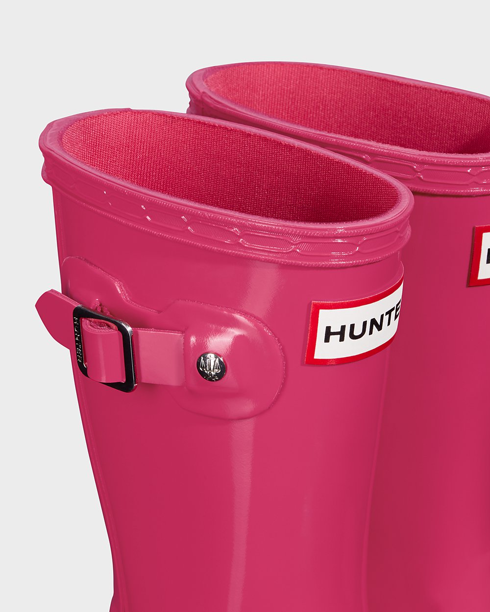 Kids Hunter Original Little Gloss | Rain Boots Light Pink | NZ-40267-UVZS